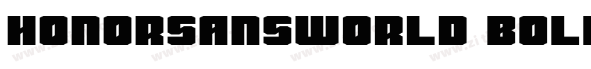 Honorsansworld bold字体转换 Honorsansworld bold字体转换